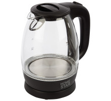 Чайник Homestar HS-1012 (003567) 1,7л стекло/пластик черный