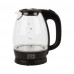 Чайник Homestar HS-1012 (1,7 л) стекло, пластик черный
