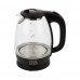 Чайник Homestar HS-1012 (1,7 л) стекло, пластик черный