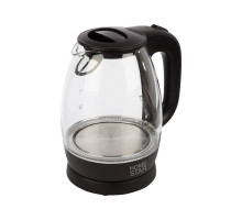 Чайник Homestar HS-1012 (003567) 1,7л стекло/пластик черный