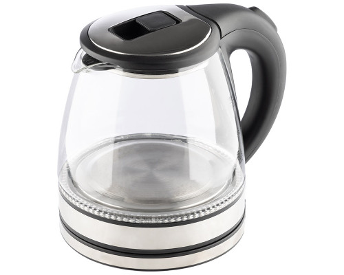 Чайник Homestar HS-1052 (1,2 л.) стекло, пластик черный