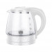 Чайник Homestar HS-1053 (1,2 л.) стекло, пластик белый