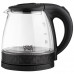Чайник Homestar HS-1053 (1,2 л.) стекло, пластик черный