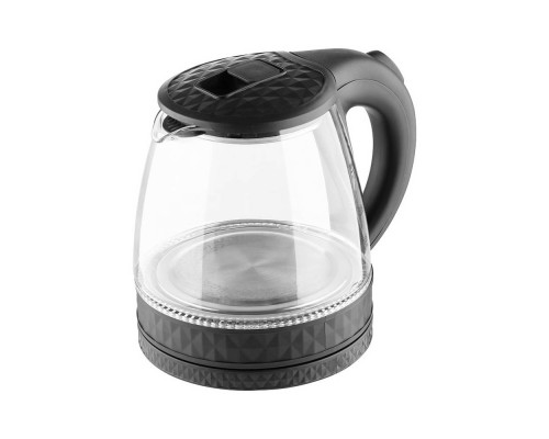 Чайник Homestar HS-1053 (1,2 л.) стекло, пластик черный