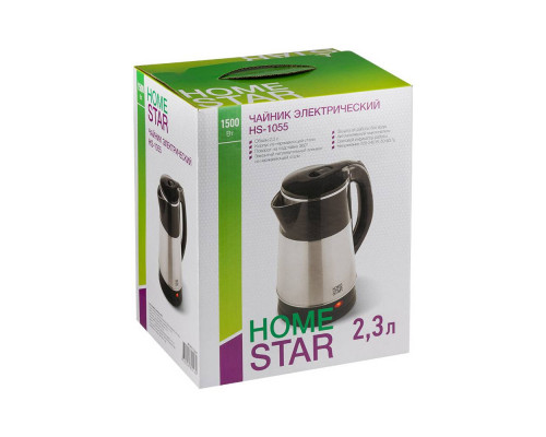 Чайник Homestar HS-1055 (2,3 л) стальной, черный