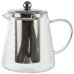 Заварочный чайник AROMA, объем:750 мл (боросиликатное стекло, нерж.сталь)