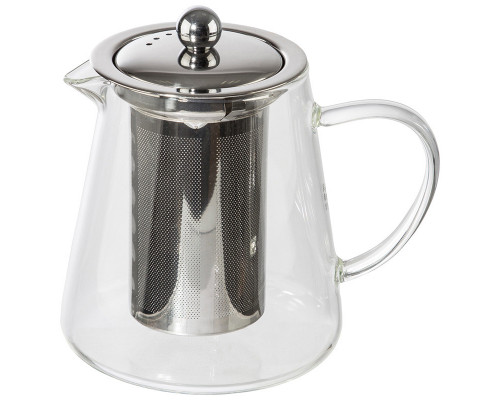 Заварочный чайник AROMA, объем:750 мл (боросиликатное стекло, нерж.сталь)
