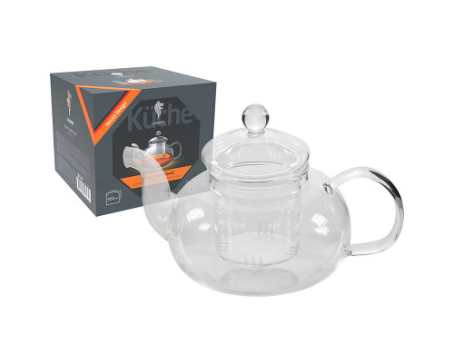 Заварочный чайник AROMA, объем:850 мл (боросиликатное стекло)