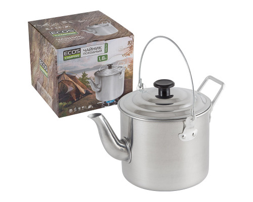 Чайник ECOS Camp -S4 991010 1,8л алюминий серебристый