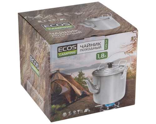 Чайник ECOS Camp -S4 991010 1,8л алюминий серебристый