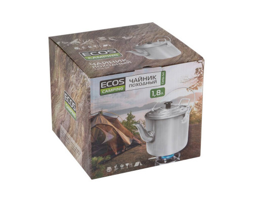 Чайник ECOS Camp -S4 991010 1,8л алюминий серебристый