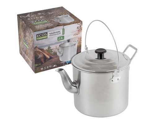 Чайник ECOS Camp -S5 991011 2,6л алюминий серебристый