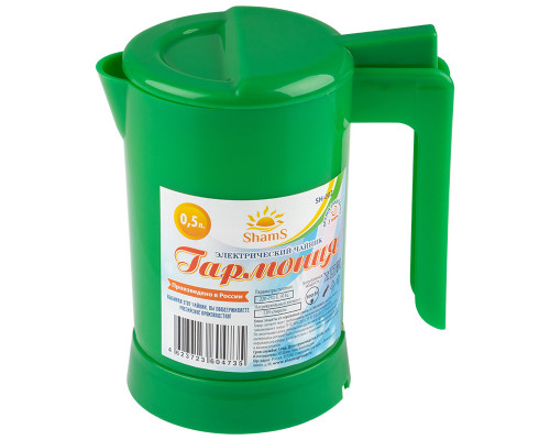 Чайник Электрический Гармония SH-002 0,5 л 800 Вт, зеленый