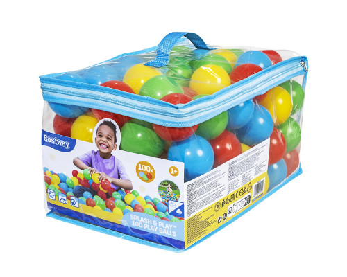 Шарики для игр, 100шт, 6,5см, Bestway 52027