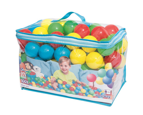 Шарики для игр, 100шт, 6,5см, Bestway 52027