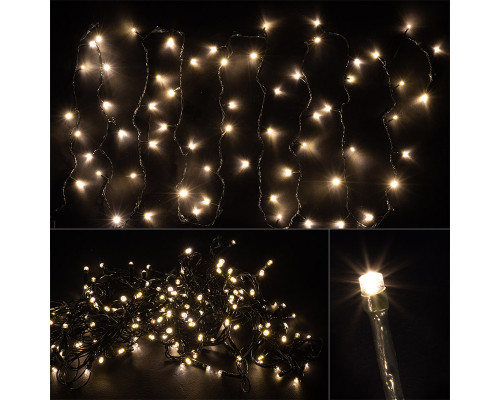 Электрогирлянда светодиодная LED160-10-WW