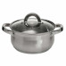 Кастрюля из нерж стали со стеклянной крышкой (d=18; 2,8 л) (6)