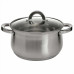 Кастрюля из нерж стали со стеклянной крышкой (d=22; 5.0 л) (6) 