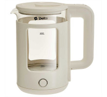 Чайник электрический Delta DL-1112 DL-1112 1,5л пластик 1500Вт бежевый