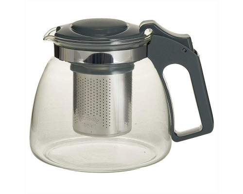 Заварочный чайник с фильтром 900 мл серый (12)