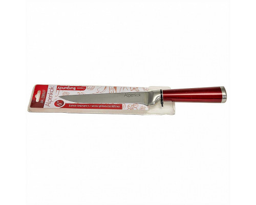 Разделочный нож из нерж стали с красной ручкой "Burgundy" 6" (15,24 см) (72