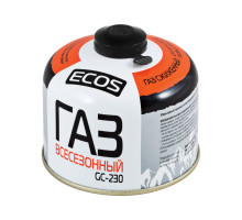 Газ всесезонный т.м. ECOS в баллоне, GC-230 (резьбовой EPI-GAS, 230 г, Корея)