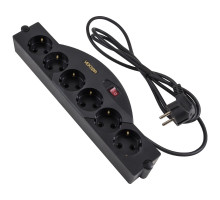 Фильтр сетевой VEKTOR SOFT, 6 роз. с/з, 5м