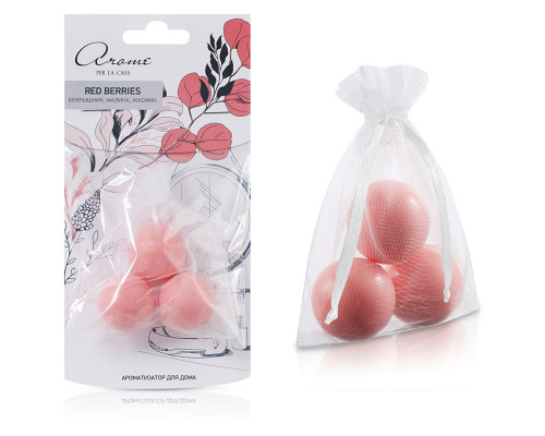 Ароматизатор для дома "Саше с  шариками" Red berries