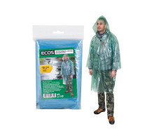 Дождевик "Ecos", плащ на липучках, ПВД р-р 48-54,XXL