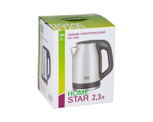 Чайник Homestar HS-1005 (2,3 л) стальной, серый