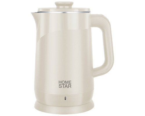 Чайник Homestar HS-1006 (1,8 л), бежевый, двойной корпус