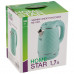 Чайник Homestar HS-1007 (1,7 л), зеленый, двойной корпус
