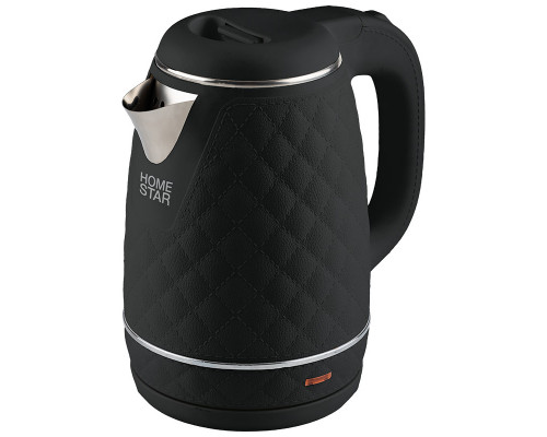 Чайник Homestar HS-1007 (1,7 л), черный, двойной корпус
