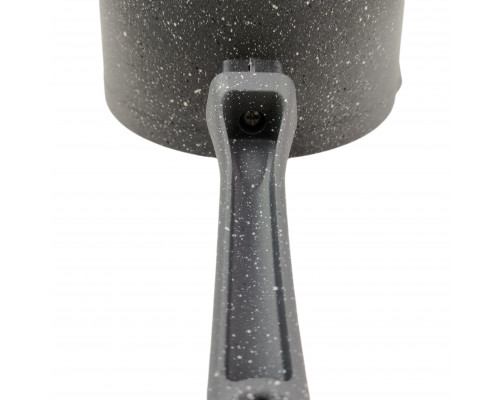 Ковш для молока Nar Granit NR-32496 1,5л 16см алюминий гран.покр. крышка нет серый