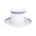 Кофейный набор КОРАЛЛ Индиго NBJ12-S-G11 12пр. 0,1л керамика белый с декор