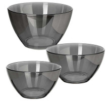 Набор салатников d=190,160,110 "Сияющий графит" 1/4