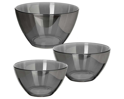 Набор салатников d=190,160,110 "Сияющий графит" 1/4