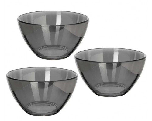 Набор из 3-х салатников d=110 "Сияющий графит" 1/4