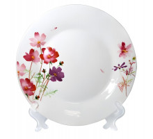 Тарелка десертная МФК MFK20315 "Лютики", 19см×2,2 см, фарф., кругл., бел., декор.
