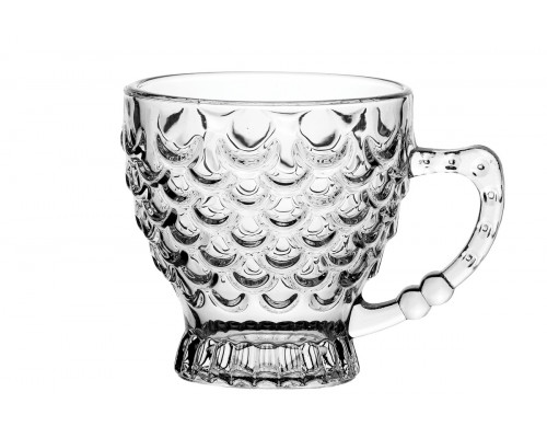 Кружка КОРАЛЛ Русалка 185857 0,21л стекло рельеф