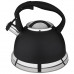 Чайник Mallony CLASSICO STILE 985622 3,5л нерж сталь инд. свисток ручка силикон чёрный