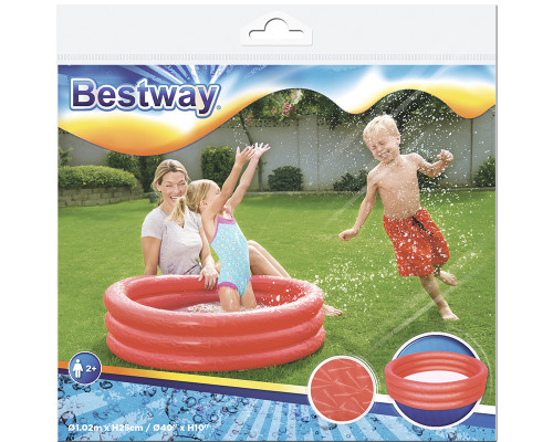 Бассейн надувной, 102х25см, 101л, 51024 Bestway