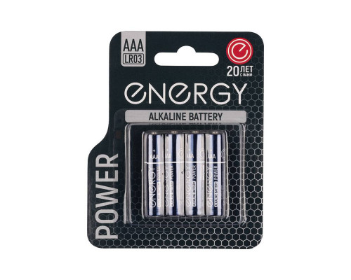 Батарейка алкалиновая Energy Power LR03/4B (ААА)