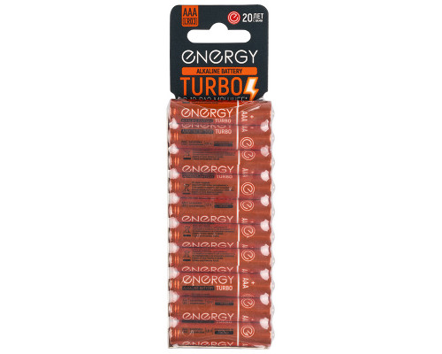 Батарейка алкалиновая Energy Turbo LR03/10KS (ААА)
