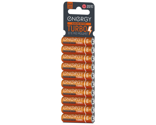 Батарейка алкалиновая Energy Turbo LR03/10KS (ААА)