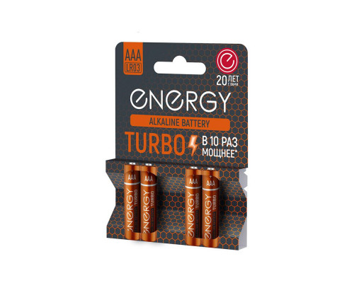 Батарейка алкалиновая Energy Turbo LR03/4B (АAА)