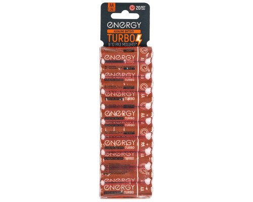 Батарейка алкалиновая Energy Turbo LR6/10KS (АА)