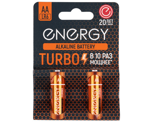 Батарейка алкалиновая Energy Turbo LR6/2B (AА)