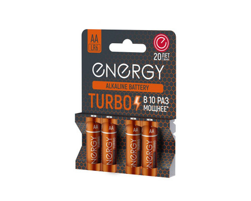 Батарейка алкалиновая Energy Turbo LR6/4B (AА)
