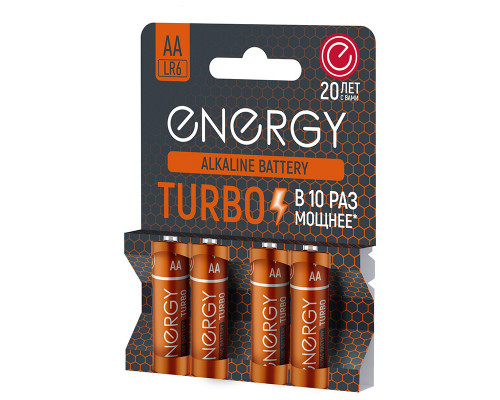 Батарейка алкалиновая Energy Turbo LR6/4B (AА)